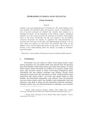 Contoh azaz historis wawasan nusantara pengertian asas fungsi implementasi pada tanggal 09 oktober 2010. Pdf Pembaharuan Makna Asas Legalitas