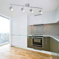 Our collection of kitchen lights includes spotlights, led spotlights, adjustable spot heads and dimmable spotlights to create the perfect ambience. Searchlight Lighting Rollo Modern Led Cylinder Head Bar Ceiling Spotlight In Chrome Finish 3174cc Lighting From The Home Lighting Centre Uk