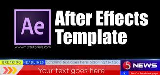 It's your chance to make an impression, to grab the attention of your viewer and excite. Download Free Breaking News After Effects Templates Mtc Tutorials