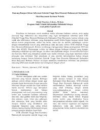 Sebuah website yang dapat memberikan beberapa keuntungan yaitu mendukung promosi dan penjualan makanan dan minuman pada berdasarkan uraian di atas, penulis tertarik untuk mengangkat judul proposal skripsi dengan judul sistem informasi usaha kecil. Pdf Rancang Bangun Sistem Informasi Sekolah Tinggi Ilmu Ekonomi Rahmanyah Kabupaten Musi Banyuasin Berbasis Website Jurnal Akuntanika Adminika Informanika Academia Edu