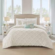 Yrf textile provide bedding set, curtain, pillow, duvet, mattress pad, bed runner, cushion, towel to star hotel, apartment, hospital, coastal, dorm, college. Spring Time Fresh Lovely Soft White For A Beach Cottage Styled Bedroom Beach House Interior Beach Comforter Comforter Sets