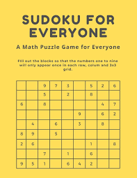 The good thing about using sudoku printables is that they provide an excellent way to teach young children the basic math concepts and provide the foundation for their later education. Sudoku For Everyone A Math Puzzle Game For Everyone Zakoit Tim 9798646079399 Amazon Com Books