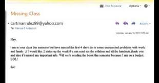 Battle Creek Michigan Math Professor Critiques An Email Sent To Him From A Student Who Missed Class Math Professor Teaching College Freshman Seminar