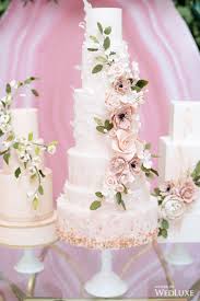 Wow Look At These Sugar Flowers Wedluxe Say Yes To Pink Geodes Photography By Al Pink Wedding Cake Wedding Cakes With Flowers Wedding Cake Decorations
