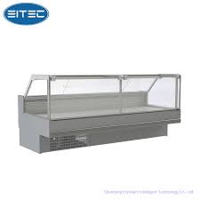 Glass Display Cabinet Fresh Meat and Fish Refrigerated ...