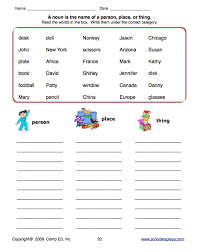 Education World School Express Noun Worksheet Nouns Worksheet Part Of Speech Noun Nouns Worksheet Kindergarten