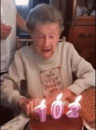 Happy birthday fire gif by birthday bot. Birthday Cake Fail Gifs Tenor