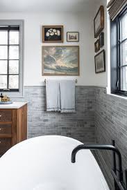 Cottage bathrooms can lend an airy, bright feel to a home, inspired as they are by bathroom designs common in vacation and seaside properties. Look For Less Our Modern Cottage Bathroom Chris Loves Julia