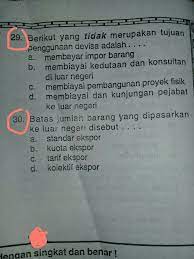 Berikut Yang Tidak Merupakan Tujuan Penggunaan Devisa Adalah Brainly Co Id