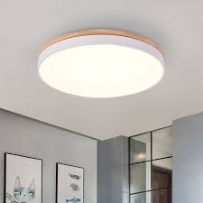 Setting the right mood requires just the right lighting. Wood Decoration Led Halo Ceiling Flush Light 11 8 Flush Lighting Bedroom Ceiling Light Office Lighting Ceiling