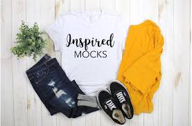 Summer Mockup Bella Canvas 3001 White Tshirt Mockup Shirt Mockup Flat Lay Mockup Bella Canva Shirt Mockup Shirts Tshirt Mockup