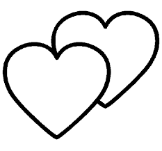 Dos Corazones Corazones Para Imprimir Dos Corazones Plantilla De Triptico