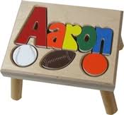 Personalized puzzle stool tims unique products. Name Puzzle Stools For Children Personalized Puzzle Step Stools