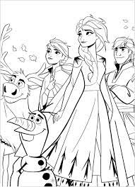Two strolling horses coloring page for kids. Frozen 2 To Download For Free Frozen 2 Kids Coloring Pages