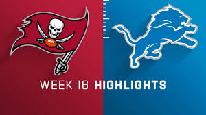 How to watch lions vs buccaneers live ultra hd football tv coverage the detroit lions, led by quarterback matthew stafford, meet the tampa bay buccaneers, led by quarterback jameis winston, in a week 3 nfl preseason game on friday, august 24, 2018 (8/24/18) at raymond james stadium. Tampa Bay Buccaneers Vs Detroit Lions Highlights Week 16