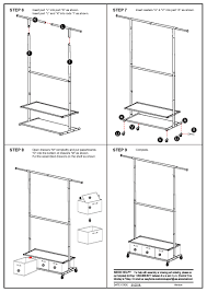 Mainstays closet organizer 60 assembly instructions. Mainstays Adjustable 2 Tier Garment Rack Assembly Instructions