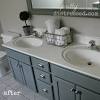Transform your vanity with fresh paint, hardware, countertops, and more to get a new look without replacing the entire unit. 1