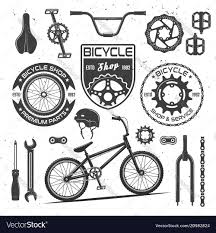 Bike Design Color Black And White Bicycle Black Elements Badges Labels Royalty Free Vector Ad Elements Badges Bicycle Black Ad In 2020 Bike Drawing Bike Tattoos Bicycle