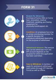 Abou epf partial withdrawal, for what purpose, how much can one withdraw and how many years of service one needs to have completed. Epf Form 31 Instructions Filing Procedure How To Download
