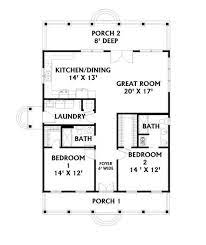 This two bedroom apartment is all about drama, as shown by its bold design features, luxurious textures, and open floor plan. House Plan 1776 00010 Cottage Plan 1 292 Square Feet 2 Bedrooms 2 Bathrooms Cottage Style House Plans Bedroom House Plans 2 Bedroom House Plans