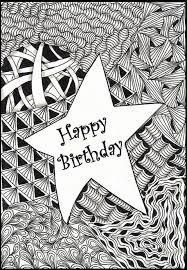 Do it all with hello kitty. Art Therapy Coloring Page Happy Birthday Star 11