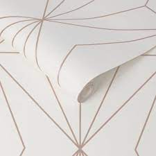 harmony white rose gold wallpaper white wallpaper graham brown goud behang rose goud behang wit behang