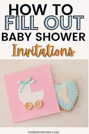 How To Fill Out Baby Shower Invitations Etiquette Examples In 2021 Baby Shower Invitation Etiquette Baby Shower Invitations Baby Shower Etiquette