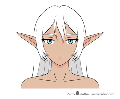 Coloring coloring elf on the shelf book ideas elves pages. How To Draw An Anime Elf Girl Step By Step Animeoutline