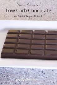 Maybe you would like to learn more about one of these? Sugar Free Chocolate Recipe Made With Stevia Low Carb Yum