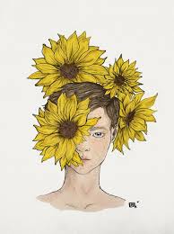 Mx Illustrations Sunflower Illustration Sunflower Art Amazing Art Painting