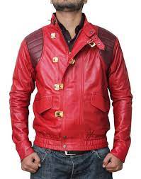 Akira Kaneda Red Leather Jacket Best Seller At Amazon Men S Clothing Store Leather Jacket Lambskin Leather Jacket Jackets
