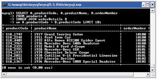 In this visual diagram, the mysql inner join returns the shaded area: Mysql Intermediate Tutorial