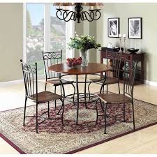 Dorel Living 5 Piece Dinette Set Wood And Metal Walmart Com Dorel Living Dinette Sets Dining Furniture Sets