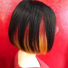 ちなつ3349さんはinstagramを利用しています インナーカラー マニパニ 赤 オレンジ 黄色 red orange yellow manicpanic デザイン 派手 派手髪 ボブ bob ヴィヴィッド vivid color ロングヘア インナーカラー 赤 インナーカラー