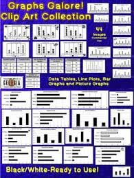 Graphs Galore Clip Art Line Plot Bar Graph Data Table Picture Graph Picture Graphs Graphing Bar Graphs