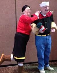 Senior Citizen Costumes Ideas Popeye And Olive Elderly Couples Couples Costumes