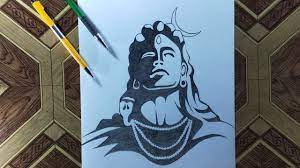 Pencil Sketch Speed Drawing Lord Shiva Shiv Ji Youtube Shiva cartoon drawing easy pencil sketches pinterest and.