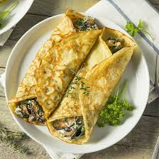 Recette De Crepes Aux Epinards Aux Champignons Et Au Jambon Coup De Pouce Recipes Spinach Ricotta Chicken Spinach Ricotta