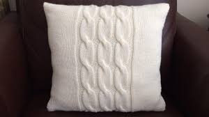 Free and complete knitting patterns for pillows and cushions. How To Knit A Cable Pillow Lilu S Handmade Corner Video 64 Youtube