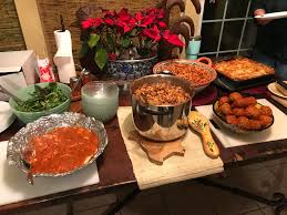On the 24th of december. Homemade Handmade Pasta Feast For Christmas Eve Dinner Food