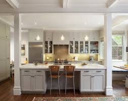 Opening The Kitchen Make The Most Of That Support Post Kitchen Remodel Layout Galley Kitchen Design Kitchen Remodel Small