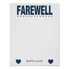 Farewell Leaving Party Guest Book Poster Zazzle Com Book Posters Party Guests Guest Book
