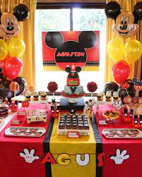 Mickey Mouse Baptism Party Ideas Photo 11 Of 18 Mickey Mouse Clubhouse Birthday Party Mickey Mouse Theme Party Mickey Mouse Clubhouse Party