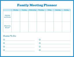 Scheduling a family meeting to discuss family goals, plan family activities, and review the your progress can be a great way to strengthen your free printables • home management printables. Manage Your Busy Family Life Easily With A Family Meeting Planner