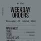 WEEKDAY ORDERS event in Osaka