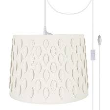 Every year bathroom design receives more and more attention resulting in the creation of some of the most beautiful bathrooms ever. Aspen Creative 79301 21 Two Light Plug In Swag Pendant Light Conversion Kit With Transitional Empire Laser Cut Fabric Lamp Shade Off White 16 Width Walmart Com Walmart Com