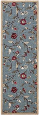Ottomanson Ottohome Collection Floral Garden Design Nonskid Nonslip Rubber Backing Modern Area Rug Hallway Runner 27 X 910 Seaf Area Rugs Rugs Modern Area Rugs