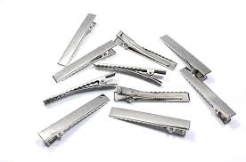 Alligator Hair Clip With Teeth Silver Metal Hair Clips Prong Etsy