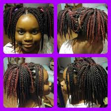 Ahma hair braiding is one of the most upscale african hair braiding salon available in sandy spring, georgia. Crochet Braids Pulled Into Pigtails I Did On My Niece Majesty Crochet Braids Hair Styles Pigtails