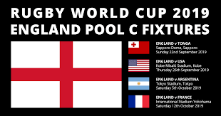 Mainly, though, it is time to stop playing for tomorrow. England Rugby World Cup 2019 Fixtures